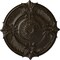Ekena Millwork Attica Acanthus Leaf Medallion (Canopies up to 4 5/8"), 53 1/2"OD x 3 1/2"P, Stone Hearth Crackle CM53ATSHC - alternate 1